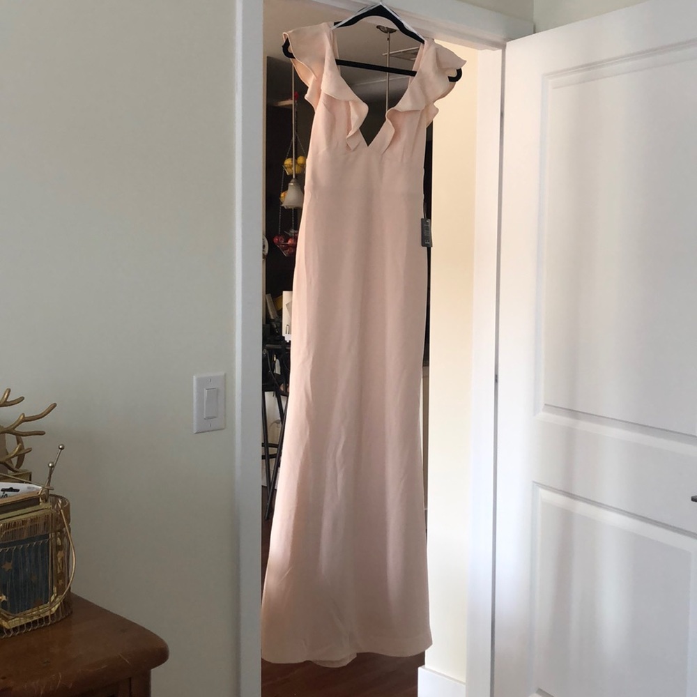 RARE! NWT Lulus Perfect Opportunity PaleBlush Gown